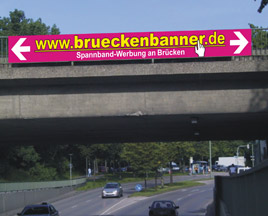 spannbandwerbung für Mikes Morgenshow